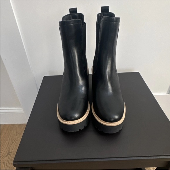 DV by Dolce Vita Shoes - DV by Dolce Vita Black Ankle Boots with Tan Sole